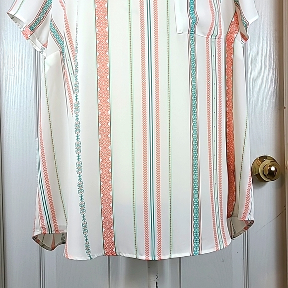 Torrid Mixed Print Blouse - Picture 4 of 12